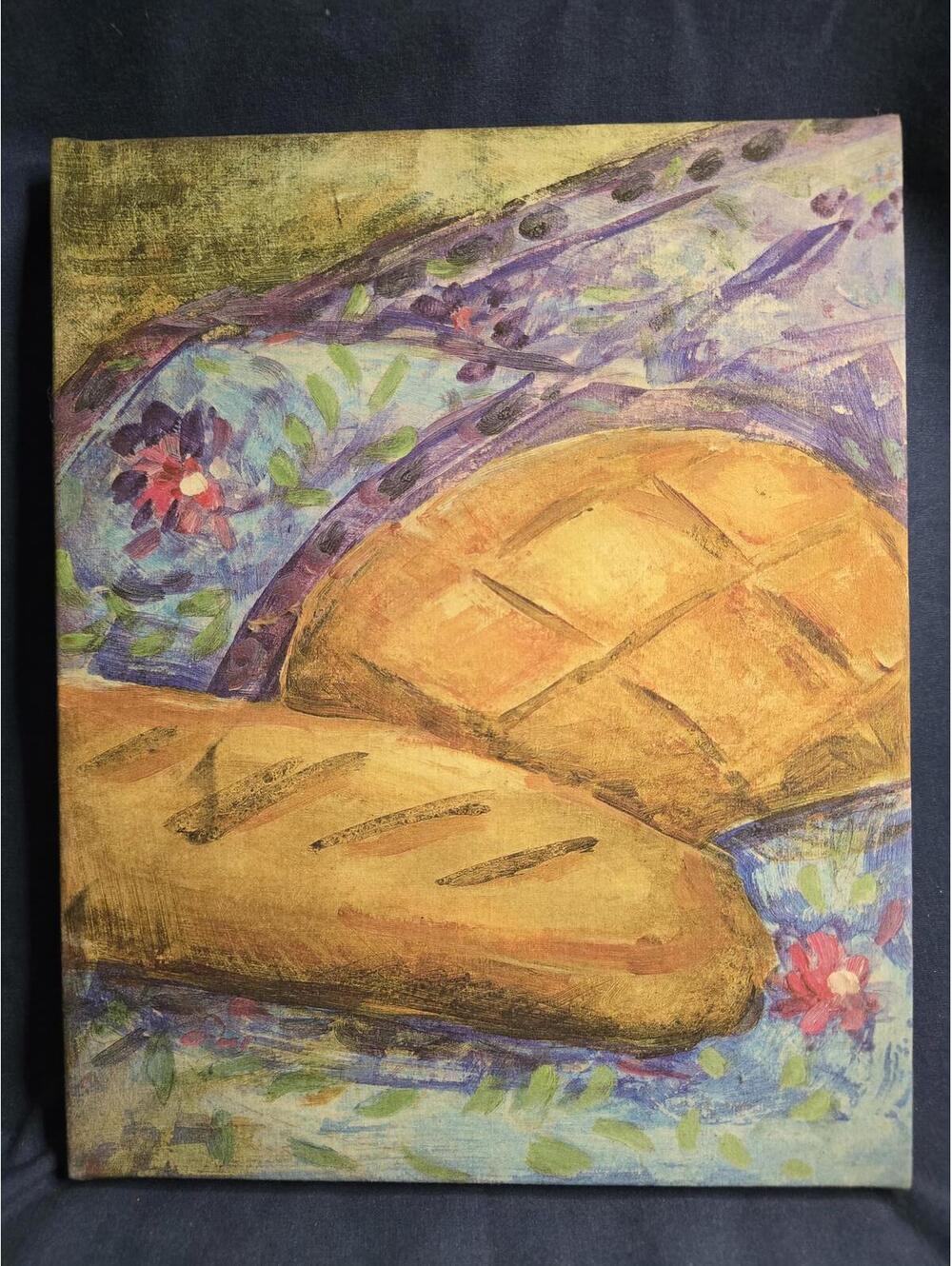 Vintage Wrapped Canvas Print "French Country Bread" by Lantern Press 8"x10"